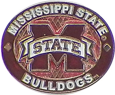 Mississippi State Bulldogs Oval Pin by
