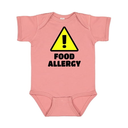 

Inktastic Caution! Food Allergy Gift Baby Boy or Baby Girl Bodysuit