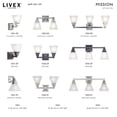 thumbnail image 6 of Livex Lighting Mission 2 Bath Light in Chrome, 6 of 15