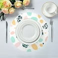 thumbnail image 5 of 15.4inch Round Placemats, DIY Printing Design, Suitable for Kitchen, Table Party Decoration An Abstract Pattern, 5 of 7