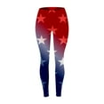thumbnail image 4 of HEILAU Independence Day Leggings for Women 4th of July Patriotic High Waist Fourth American Flag Patterned Compression Tights USA Patiotic Tights, 4 of 5