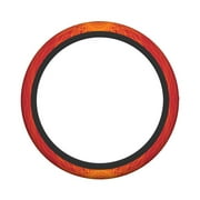 XMXY Car Steering Wheel Cover, Red Sun Rays Non-Slip Jeep Truck Universal Elastic Steering Wheel Protector 15 inch