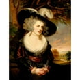 thumbnail image 2 of James Northcote 12x14 Black Ornate Wood Framed Double Matted Museum Art Print Titled: Portrait of Mrs. Smith Barwell, Nee Unwin (circa 1785), 2 of 5