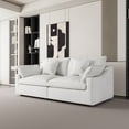 thumbnail image 2 of The Magic Home Cloud Modular Linen Sectional Sofa, White, 2 of 13