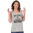 thumbnail image 2 of Believe in Your Selfie Hashtag Humor Tank Top Tee Shirt Women Brisco Brands S, 2 of 6