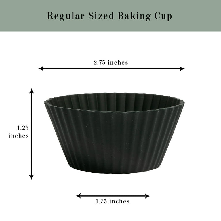 Kitchen Supply Mini Muffin Silicone Baking Cups 1-7/8-Inchmeasurement of  bott