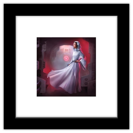 Gallery Pops Star Wars: Saga – Moments Edge Princess Leia Wall Art Black Framed Version 12 x 12