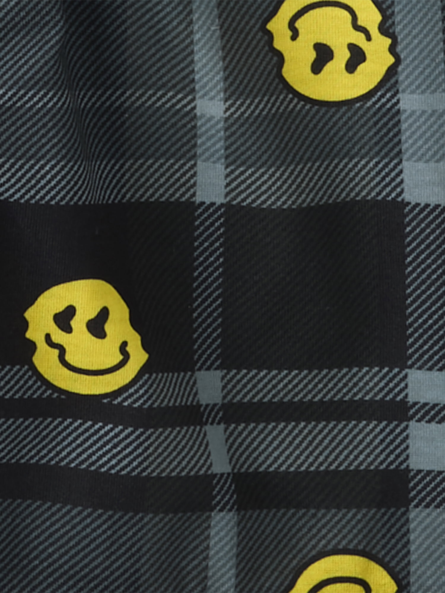 The Children's Place Boys Short Sleeve Snug Fit Cool Emoji Plaid Pajamas, Sizes XS-XXL