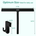thumbnail image 2 of Adiqo 11 Inch Silicone Shower Squeegee for Bathroom, Shower Doors, Mirrors - 100% Streak Free, Matte Black, 2 of 7