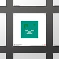 thumbnail image 4 of Gallery Pops Minecraft: Iconic Pixels - Mobs - Drowned Wall Art, Unframed Version, 12" x 12", 4 of 6