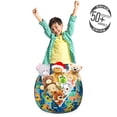 thumbnail image 3 of Cartoon Storage Toy Bag Chair, Vintage Robots Space Fiction Comic Cyborg Future Repetition Design Art, Stuffed Animal Organizer Washable Bag, Large Size, Multicolor, by Ambesonne, 3 of 3