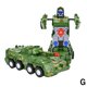 thumbnail image 1 of Robot de deformación de coche de carreras blanco con luz y música, juguete universal de transformación automática para niño, 1 of 7
