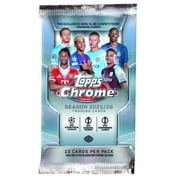 2025-26 Topps Chrome Soccer UEFA Club Competitions Trading Card Jumbo Hobby Box