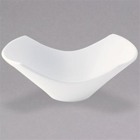 

Oneida L6050000757 5.5 oz Zen Bright White Porcelain Oblong Bowl Ivory