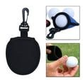 thumbnail image 4 of Portable Golf Ball Cleaner Pouch, Protector Cover Washer Pocket with Hanging Clip Buckle Golf Ball Bag for Golf Practicing Outdoor Sports Black, 4 of 8