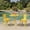 Matte Yellow, variant on Collins Iron 3-Piece Outdoor Bistro Set, Matte Blue