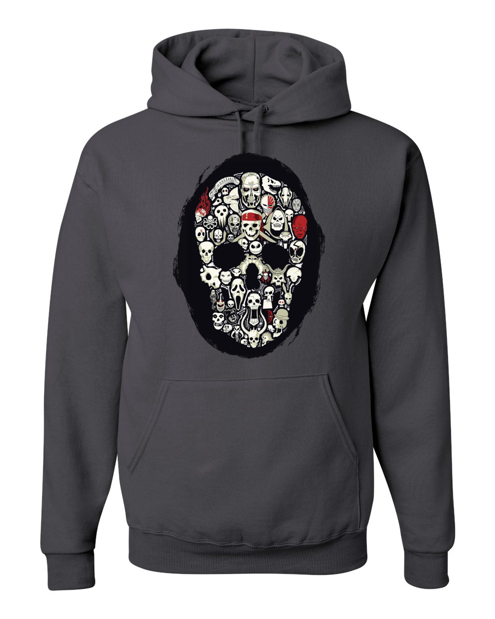 skull face hoodie