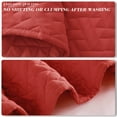 thumbnail image 7 of Exclusivo Mezcla 2-Piece Twin Size Quilt Set, Basket Quilted Bedspread/Coverlet/Bed Cover(68"x 88", Red), 7 of 7