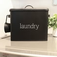 thumbnail image 2 of AuldHome Design Enamelware Laundry Powder Container (Black), Enamelware Detergent Bin w/ Scoop, 2 of 9