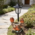 thumbnail image 6 of DAMAI Solar Birds Garden Stalue Outdoor, Birds Figurine Flower Pot Decor with Solar Lantern for Yard Art Lawn Ornaments, Gardening Gifts for Mom, 6 of 6