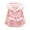 Pink, variant on Primegos Children Cotton Coat Thick Plush Knitted with Hood Cold-proof Zip-up Jacket with Pockets Slim Fit Velvet Lining Cold Weather Outerwear Toddler Baby Winter Coat