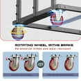 thumbnail image 6 of Heavy-Duty Folding Chair & Table Transport Cart - 800lb Load Rating Hand Truck for 5 Tables + 14 Chairs with Locking Wheels (Black), 6 of 7