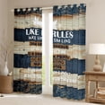 thumbnail image 2 of Homewish Hunting and Fishing Black Out Curtains, Rustic Lodge Cabin Curtains Pack of 2 (42x63 Each), Western Farmhouse Bedroom Curtains, Blackout Curtains Home Decor, 2 of 6