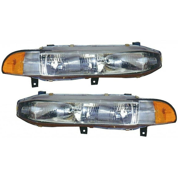 For Mitsubishi Galant 1994-1996 Headlight Assembly Pair Driver and Passenger Side | MI2502107 | MI2503107 | MR124295