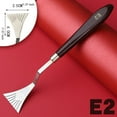 thumbnail image 3 of Oil Painting Scraper Stainless Steel Mixing Irregular-shape Serration Handle Acrylic Paint Tool Irregular-shape Serration Palette Scrapers E2, 3 of 9