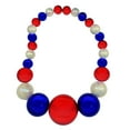 thumbnail image 2 of 48" 40/60/80/100mm Metallic Red, Metallic Blue and White AB Big Ball Bead, 2 of 3