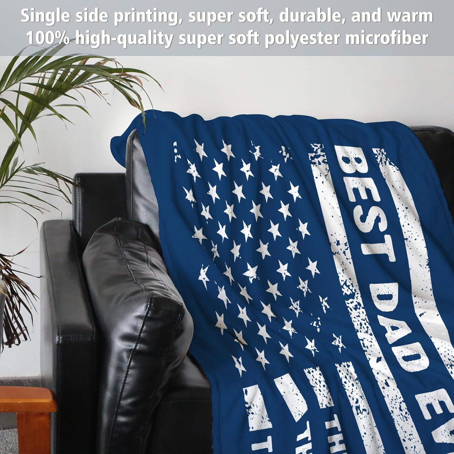 Birthday Gifts for Dad- Cool Flag Blanket with The Man The Myth The Legend- Dad Birthday Gift, Soft Blanket Throw for Bed Sofa Napping Camping
