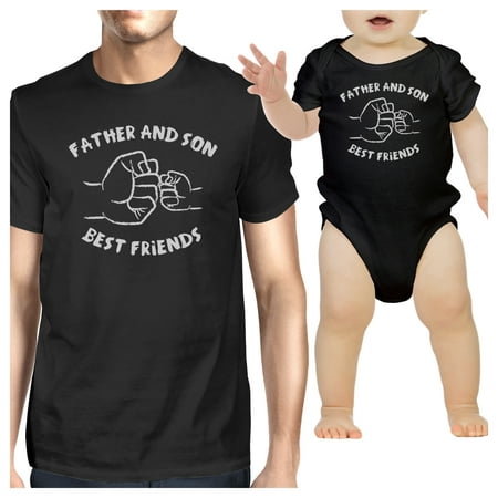Father And Son Best Friends Black Matching Shirts Father's Day (Best Friends Day Richmond)