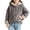 Gray, variant on Kids Girls Gray Bear Ear Hooded Jacket, Lightweight Fleece Lined Zip-Up Hoodie, Cute Bear Design Kids Outerwear,Size 0-1 T