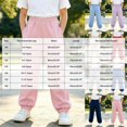 thumbnail image 4 of felwors Girls Joggers, Comfy French Terry Sweatpants for Girls, Kids Joggers Girls, Lounge Sweat Pants, 4 of 5