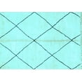 thumbnail image 1 of Ahgly Company Indoor Rectangle Solid Light Blue Modern Area Rugs, 7' x 9', 1 of 4
