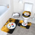 thumbnail image 3 of Juego de 3 alfombras de baño del equipo Steelers Alfombra antideslizante para baño de 31,5 x 20 pulgadas, 3 of 7