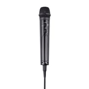 Singing Machine SMM-225 Unidirectional Wired Microphone with LED Disco Lights, Black