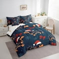 thumbnail image 4 of Manfei Kawaii Xmas Dachshund Twin Bedding Sets 7-Piece for Boy, Princess Ribbon Bow Bedding Comforter Set, Navy Christmas Theme Reversible Sheet Sets, Luxury Bedroom Decor, 4 of 8