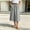 *Gray, variant on Women's Elastic High Waist A Line Midi Skirt with Pockets, Casual Summer Flared Skirt Navy,Women's Plus S
