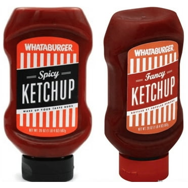 Whataburger Spicy and fancy ketchup 20 oz Squeeze Bottle