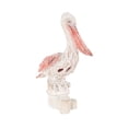 thumbnail image 6 of 8" x 13" Red Polystone Textured Pelican Sculpture with Red Feathers, by DecMode, 6 of 9