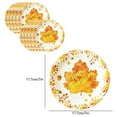 thumbnail image 3 of Grrvtrz 10-Piece Happy Thanksgiving Tableware Set Party Supplies - Autumns Harvests Pattern Disposable Plates Perfects for Fall and Thanksgiving Dinner BBQ Picnics,Holiday Products,Home Decor, 3 of 6