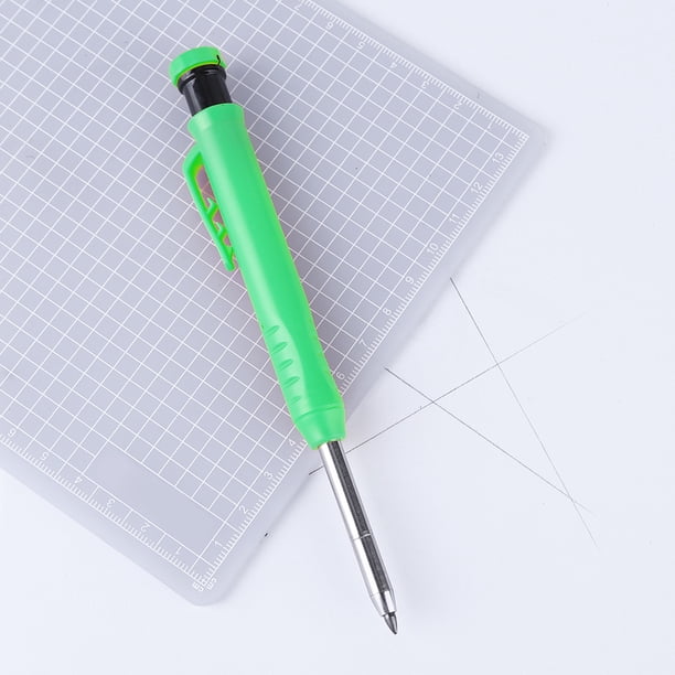 Kit de portaminas de agujero profundo sacapuntas incorporado herramienta ergonómica para trabajar la madera