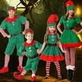 thumbnail image 2 of Disfraz de elfo navideño ayudante de Papá Noel para niños y adultos, conjunto de 4 piezas, 2 of 4