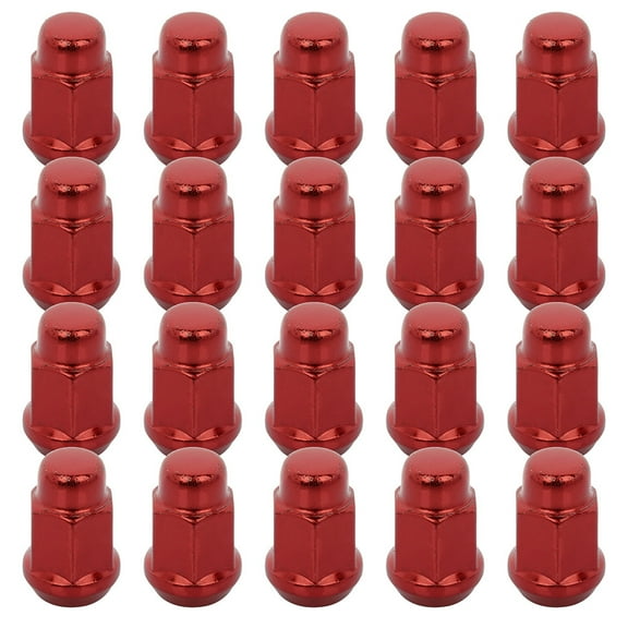 cciyu Set of 20 Red Spline Wheel lug Nuts 14x1.5 Closed End 1.395 Inch Tall 3/4" Drive Hex Size for 1988-2018 for Acura for Buick for Cadillac for Chevrolet for Dodge for Honda for GMC for Honda
