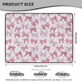 thumbnail image 7 of FOR U DESIGNS Pink Bow Heart Star Print Car Trunk Mat Heavy Duty Non-Slip Cargo Liner All Weather Dustproof Durable Rear Trunk Protection for Most Car Models, 7 of 7