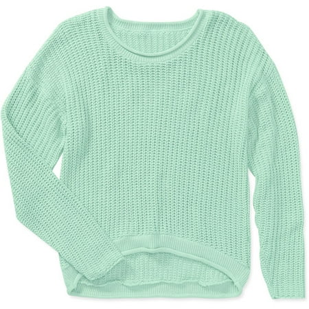 Women's Pastel Draped High Low Sweater