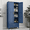 Blue, variant on Polup 75" H Metal Black Kitchen Pantry Storage Cabinets with Drawers, Doors and Shelves, Steel Large Cupboard