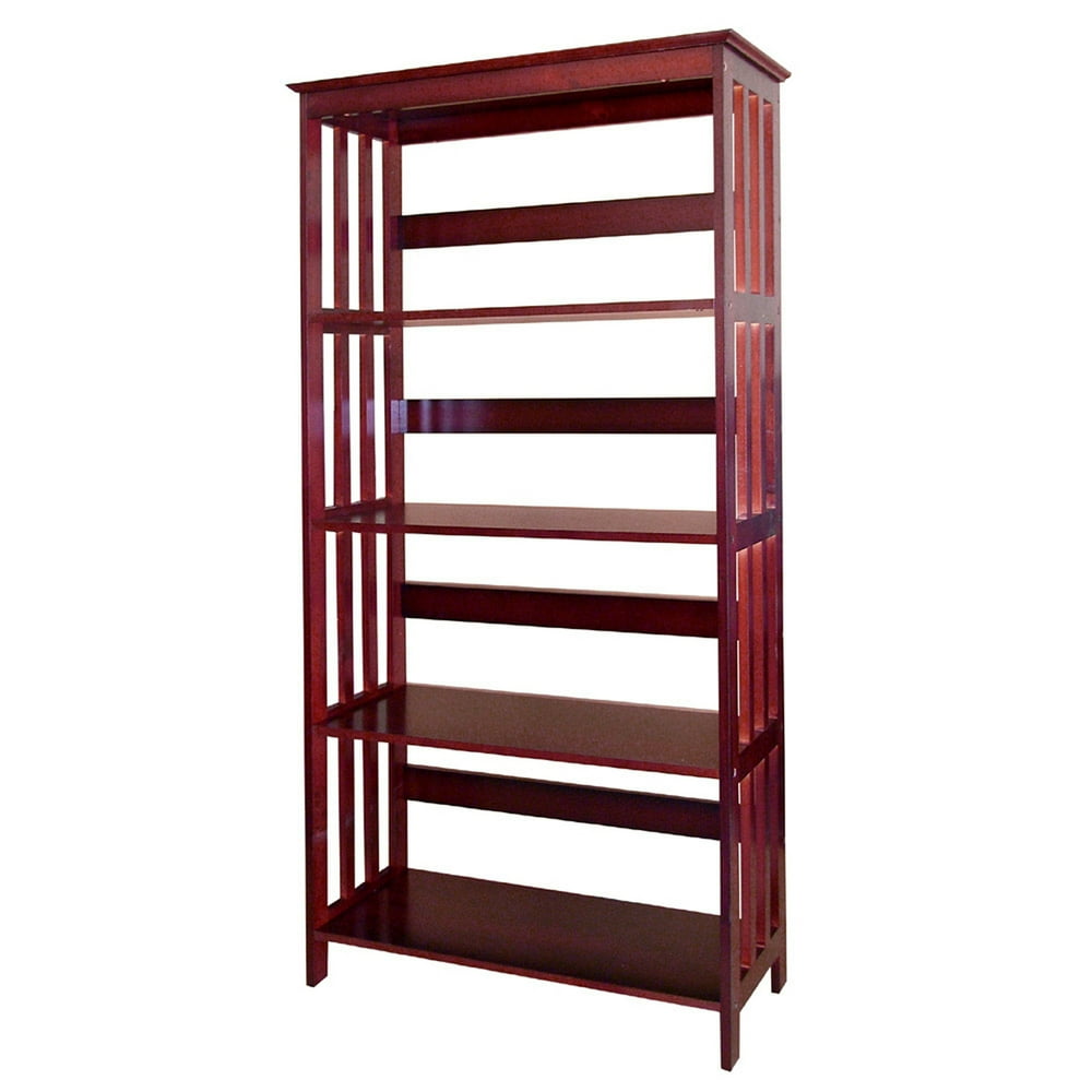 ORE International 60" 4Tier Bookcase CherryColorCherry Finish