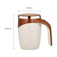 thumbnail image 3 of Taza Mezcladora Taza magnética de agitación automática de 380 ml, tazas perezosas eléctricas de café de acero inoxidable, 3 of 4